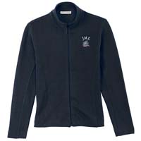 Ladies Flatback Rib Full-Zip Jacket - Navy